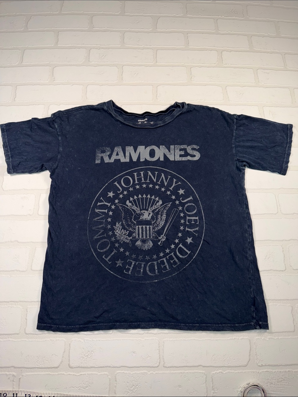 Ramones Navy Short Sleeve Graphic Tee Medium